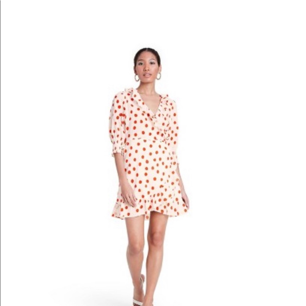 Alexis dress polka dot puff sleeve ruffle dress